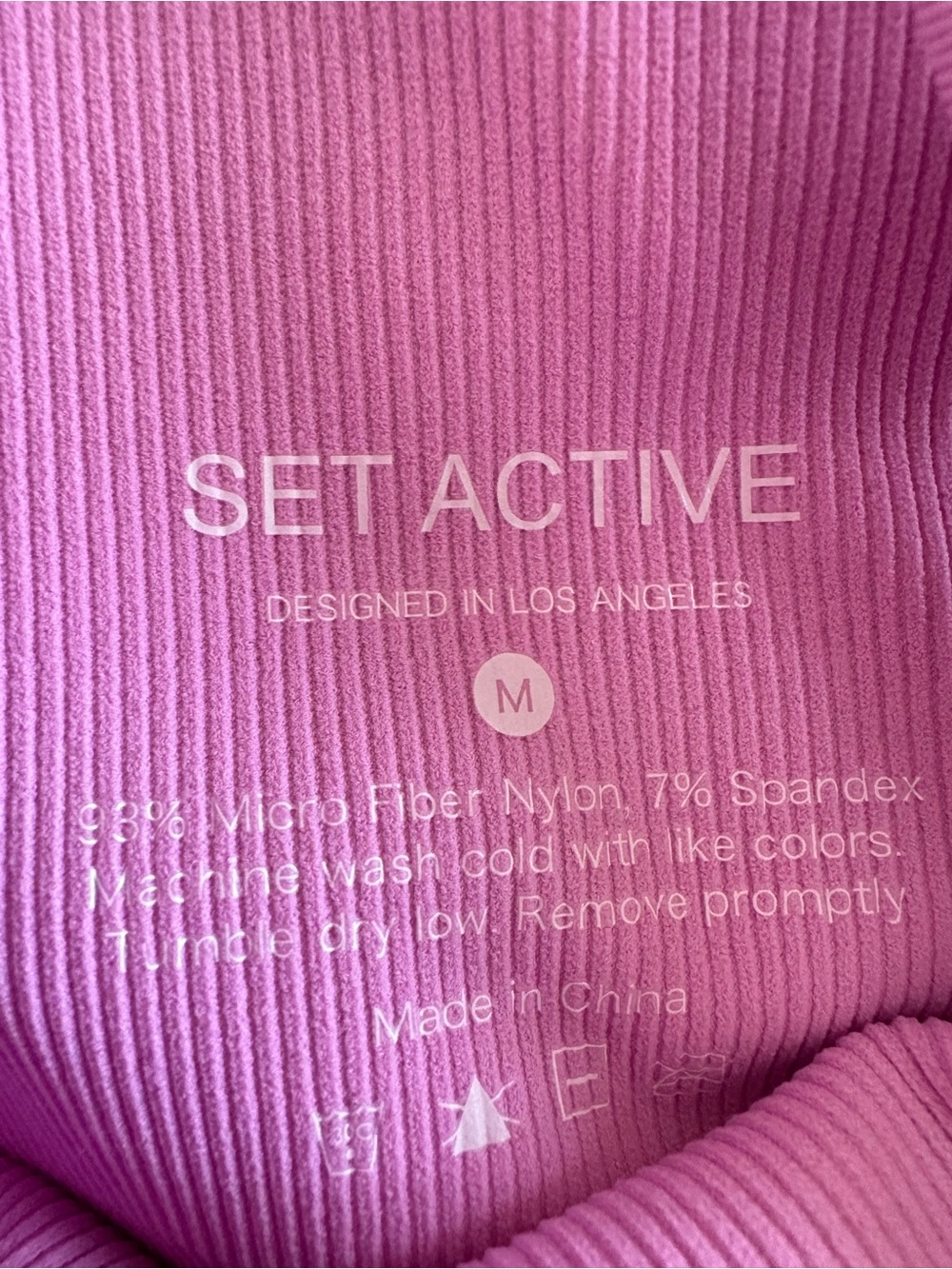 NEW Set Active Pink Bra & Leggings Set - Picture 3 of 4